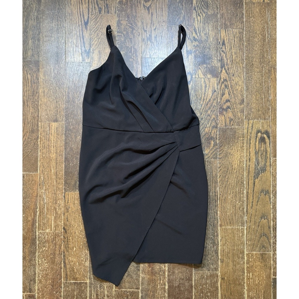 Blue Blush Sexy Evening Dress Formal Uneven Hem Black Size M EUC